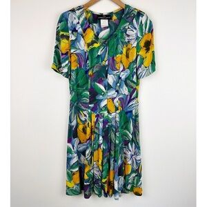 Carole Little Vintage 80's Floral Dress